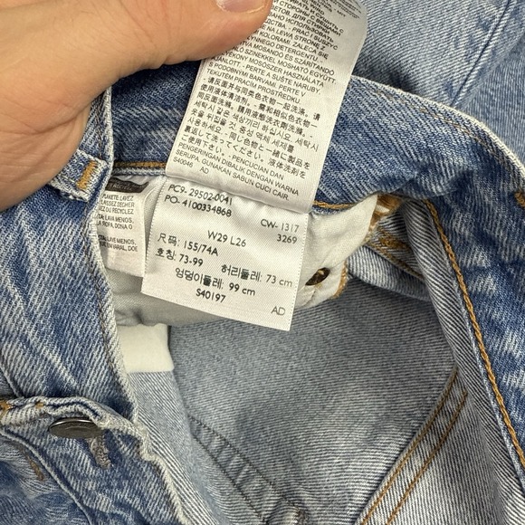 Levi's 501 Jeans Women's Size 29x26 Button Fly Light Wash Blue - Picture 12 of 12